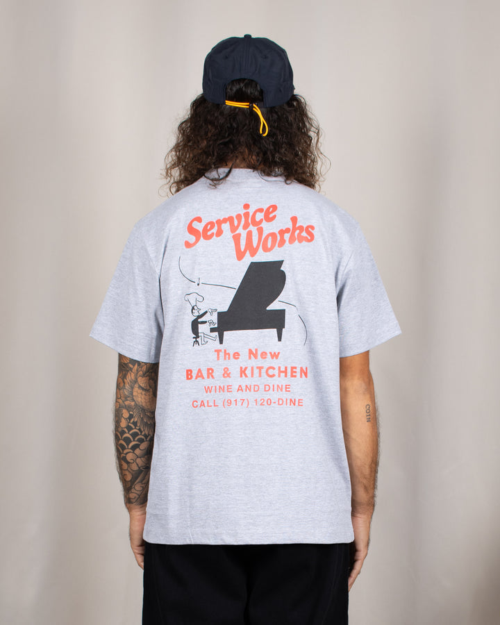 Bar Kitchen Tee Heather Grey