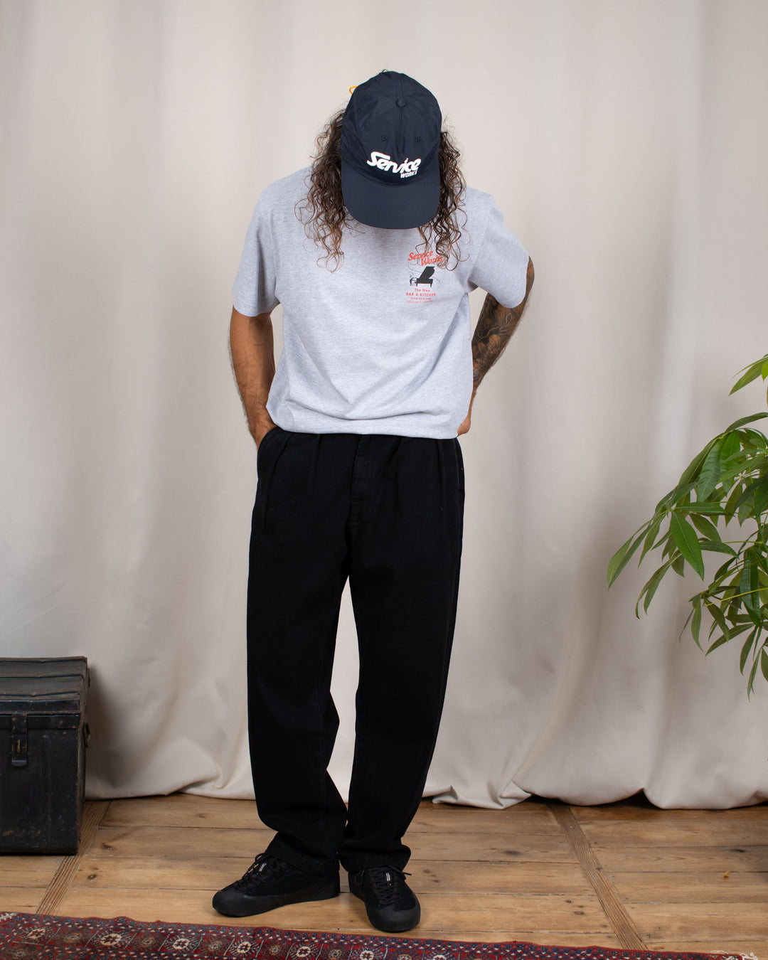 Denim Part Timer Pants Dark Wash