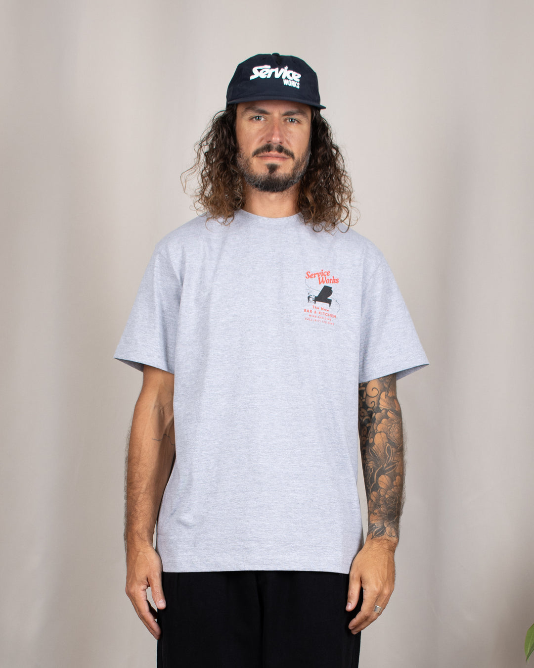 Bar Kitchen Tee Heather Grey