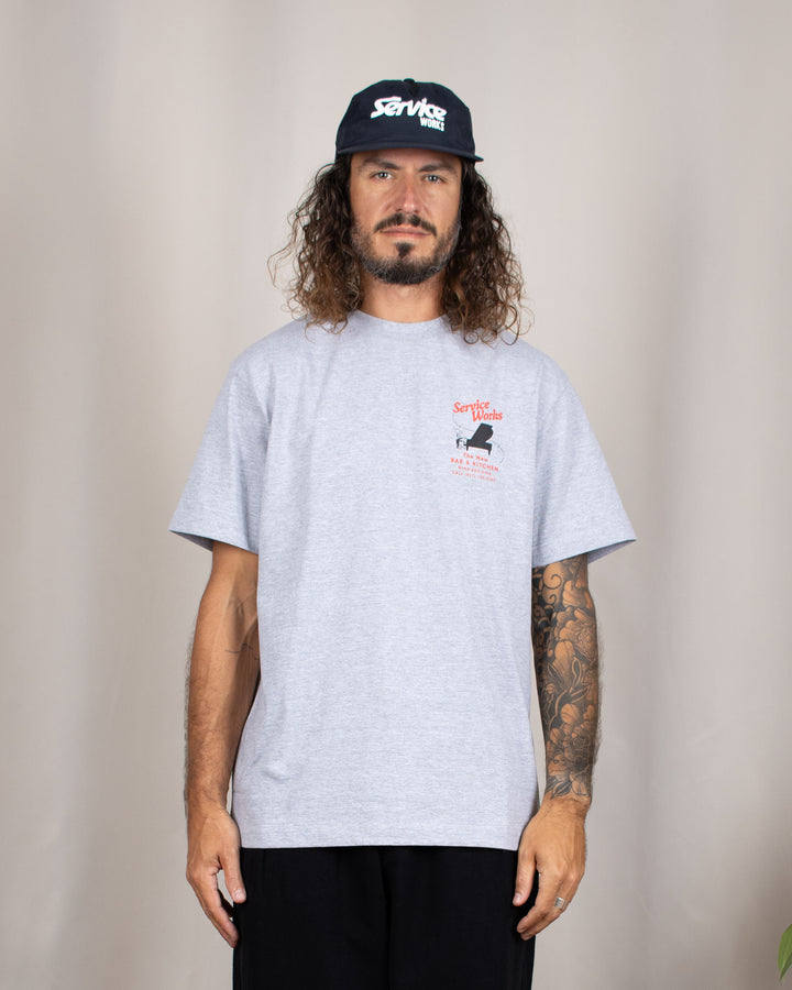 Bar Kitchen Tee Heather Grey