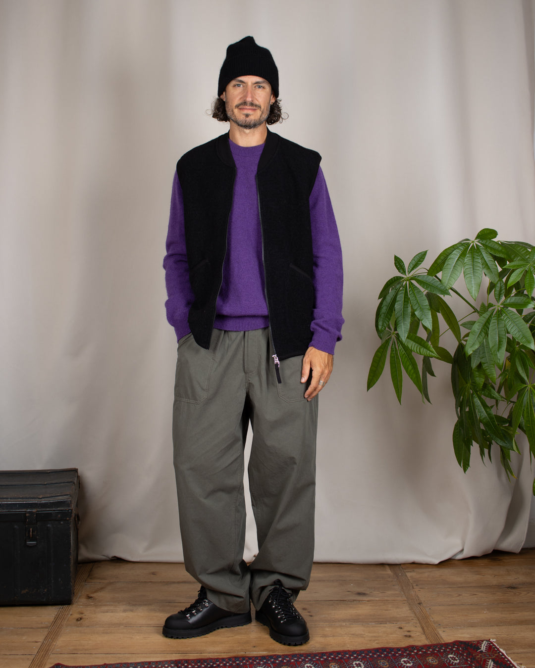 Armen Crew-Neck Jumper Plum