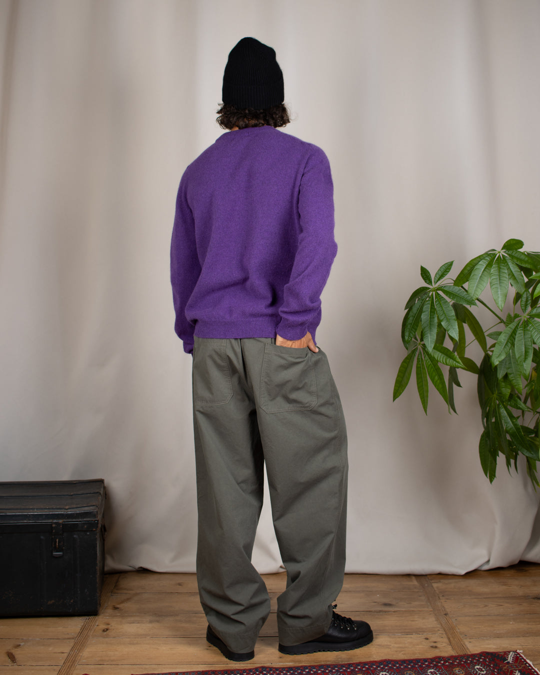 Armen Crew-Neck Jumper Plum