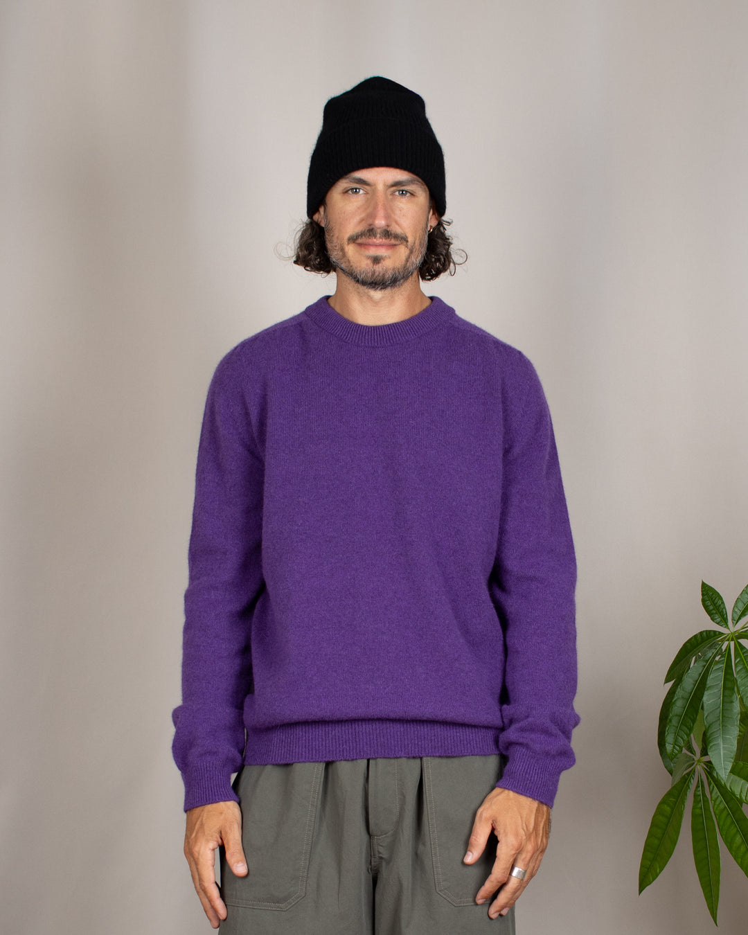 Armen Crew-Neck Jumper Plum