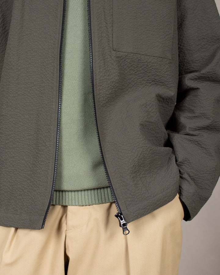 Our Coach Jacket Seersucker Kaki