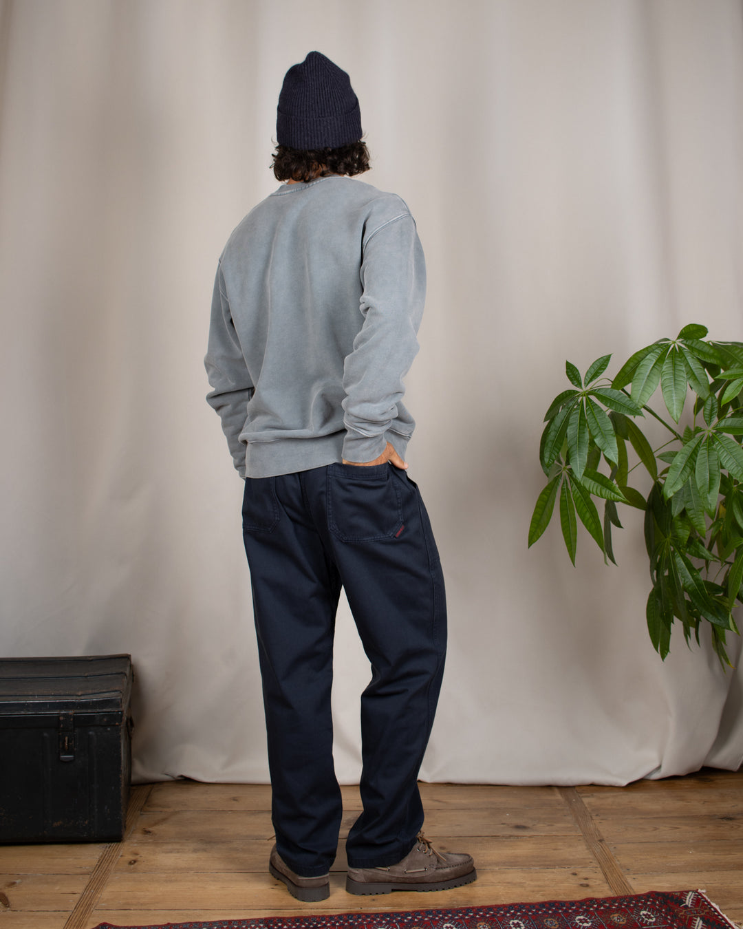Loose Tapered Ridge Pant Double Navy
