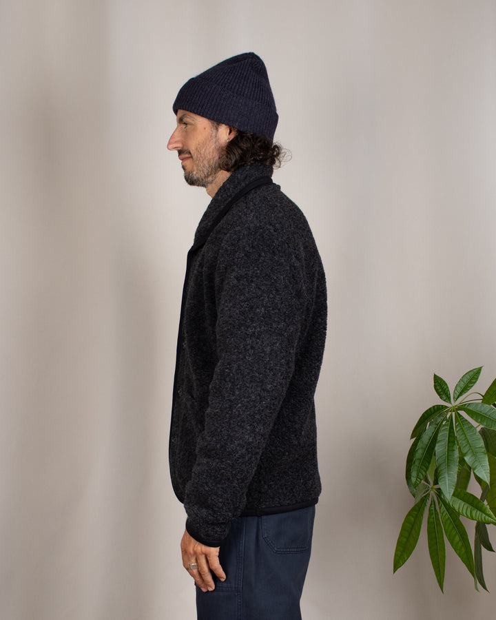 Lancaster Jacket Bouclet Fleece Charcoal