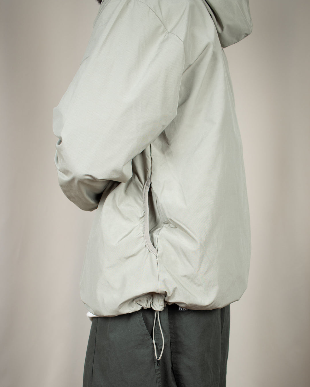 Ripstop Snap Hoodie Light Khaki