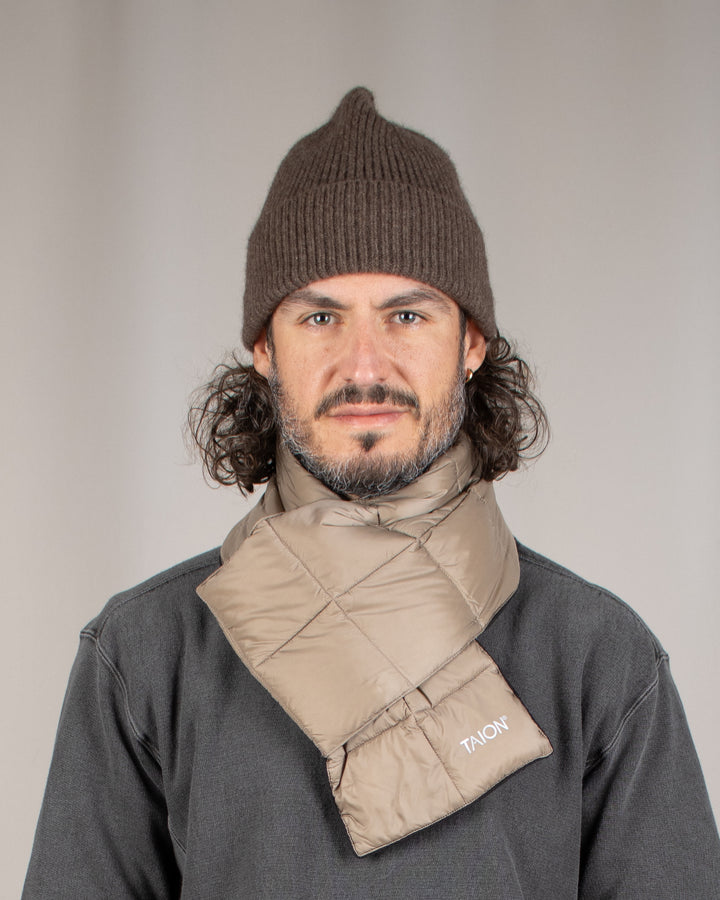Basic Down Scarf Khaki