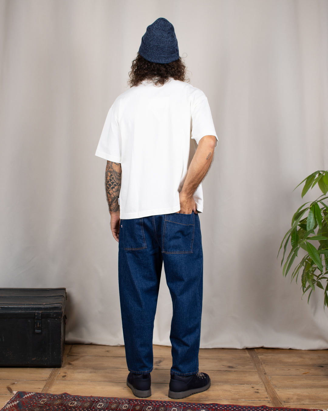 Japan Square Pocket Jeans Blu