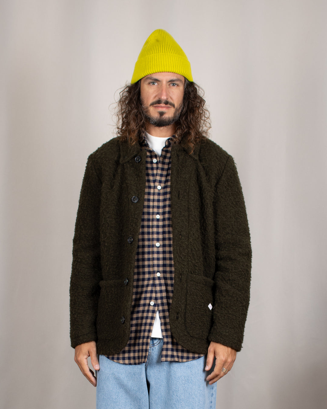 York Wool Fleece Jacket Verdone