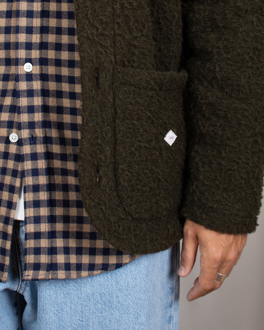 York Wool Fleece Jacket Verdone