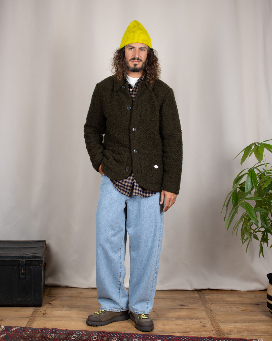 York Wool Fleece Jacket Verdone