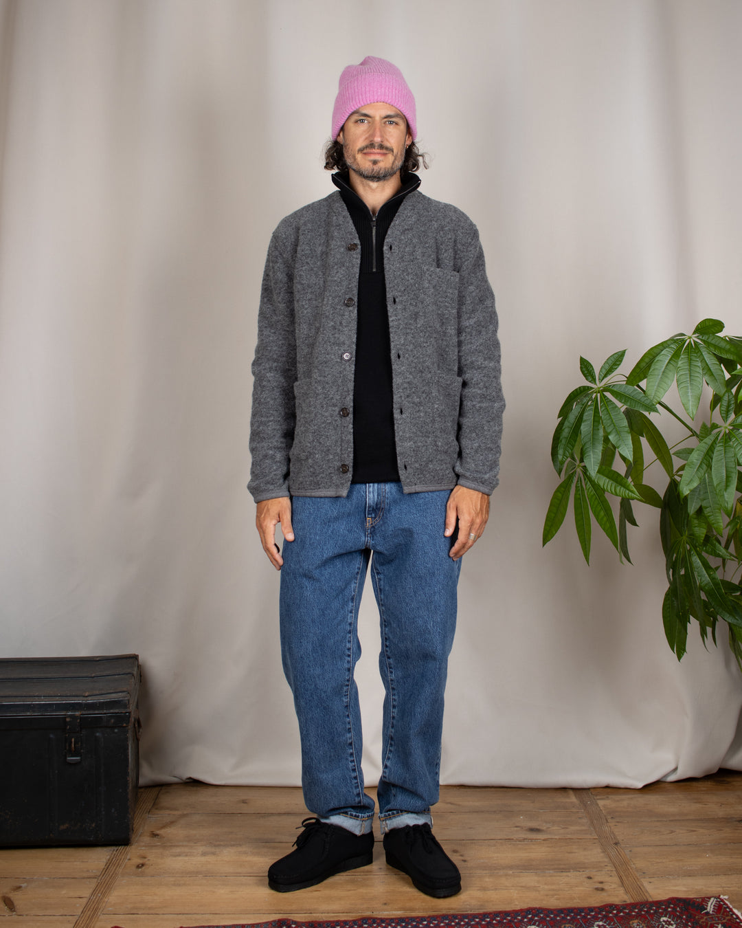 Pull Youri Col Camionneur Noir