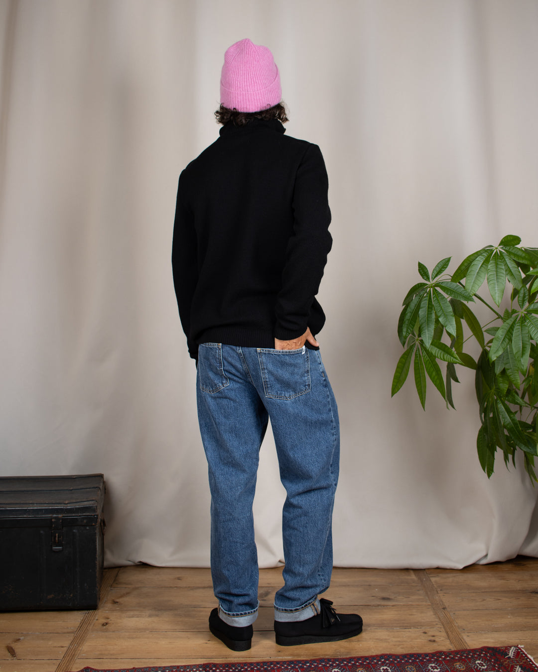 Pull Youri Col Camionneur Noir