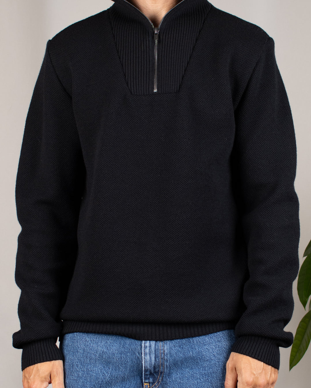 Pull Youri Col Camionneur Noir