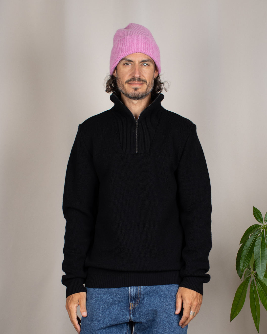 Pull Youri Col Camionneur Noir