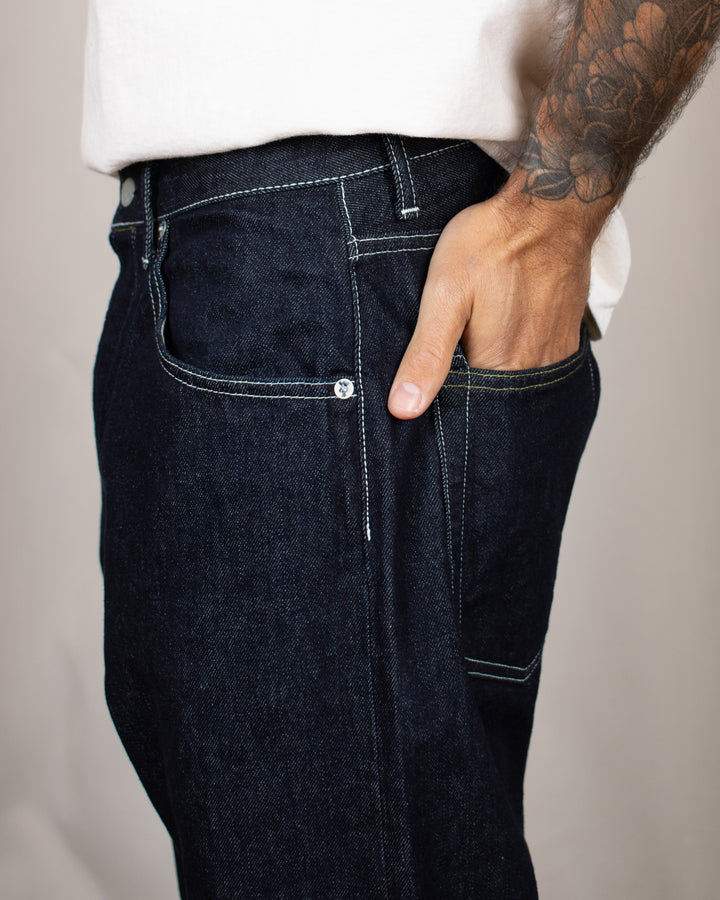 Denim03 Wide Tapered Jeans One Wash