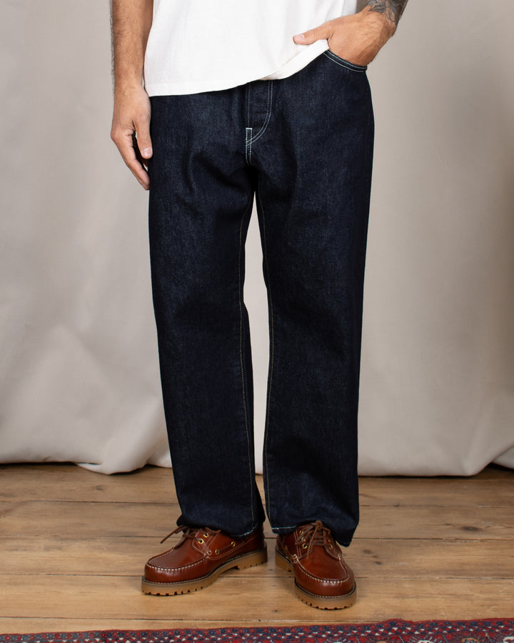 Denim03 Wide Tapered Jeans One Wash
