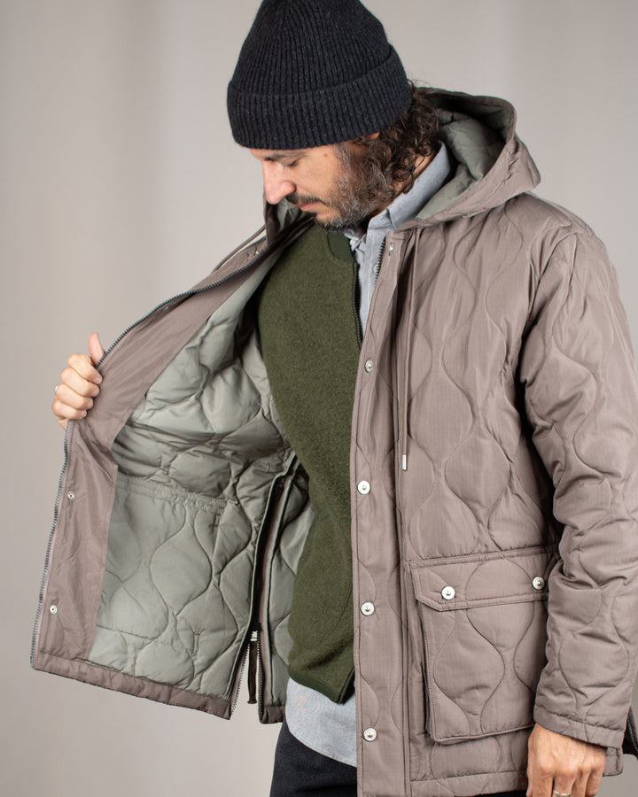 Military Hooded Down Jacket D.Khaki