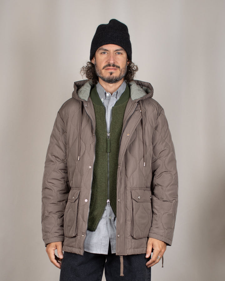 Military Hooded Down Jacket D.Khaki