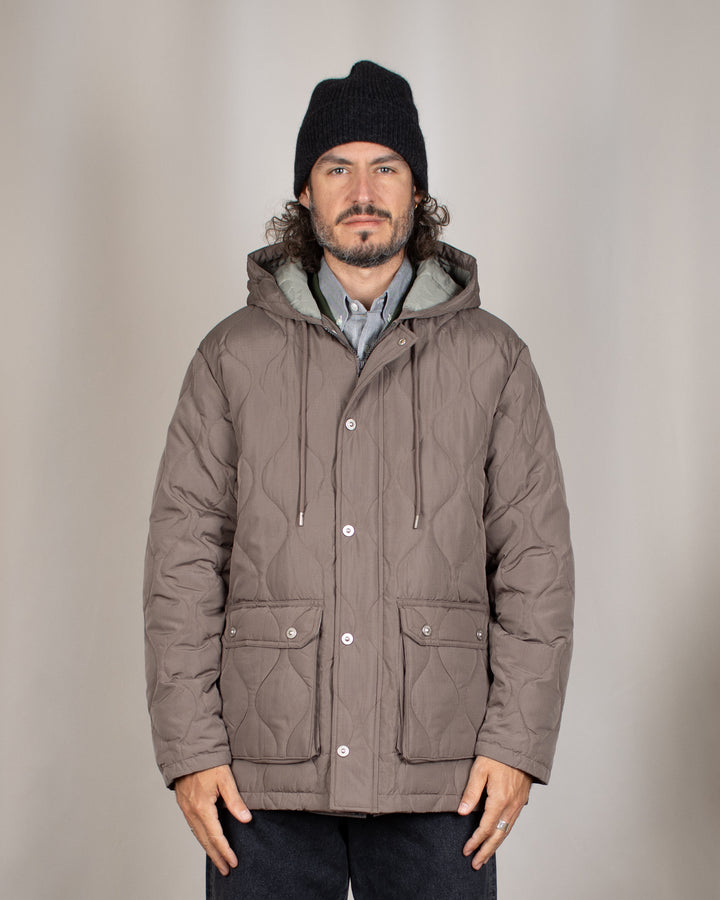 Military Hooded Down Jacket D.Khaki