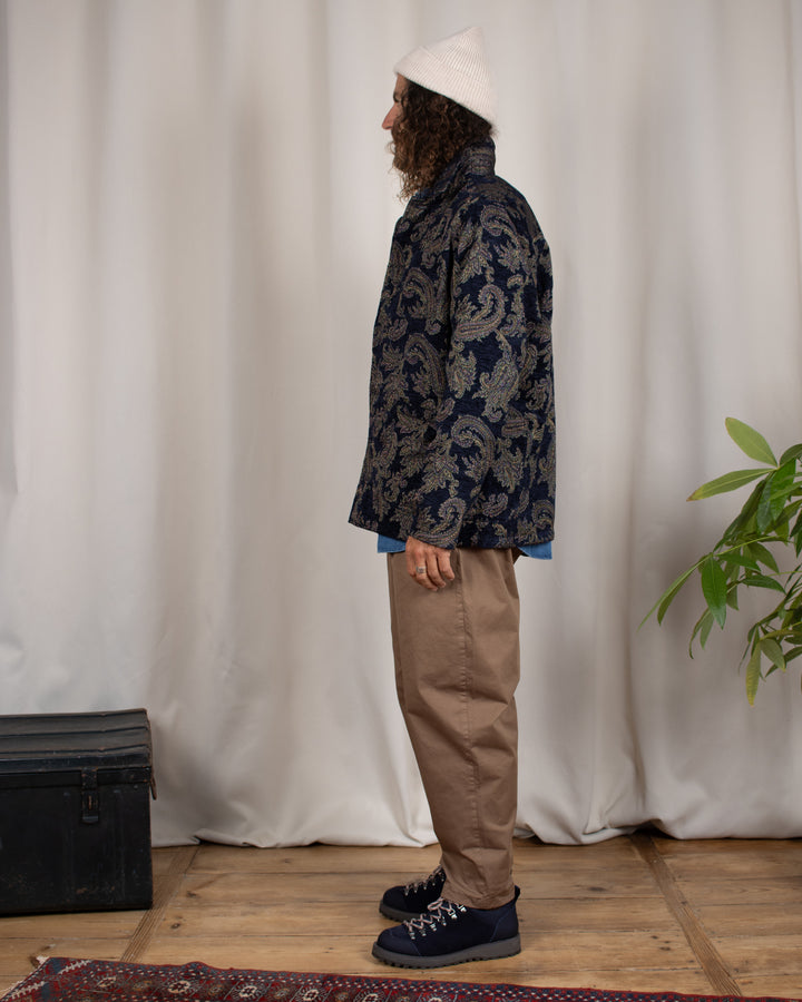 Ormiston Jacket in Navy Paisley Jacquard