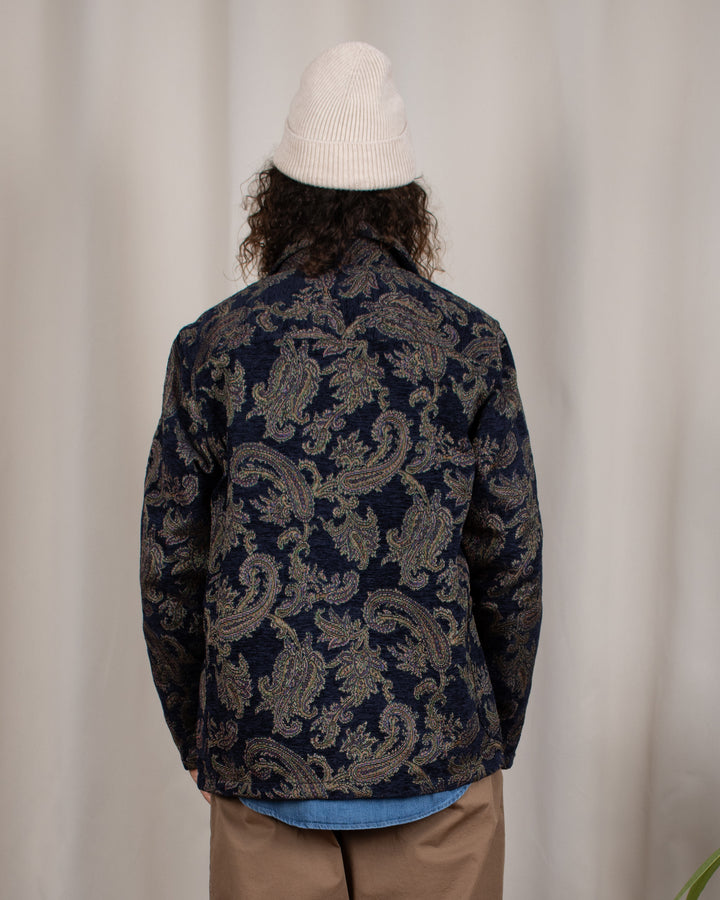 Ormiston Jacket in Navy Paisley Jacquard