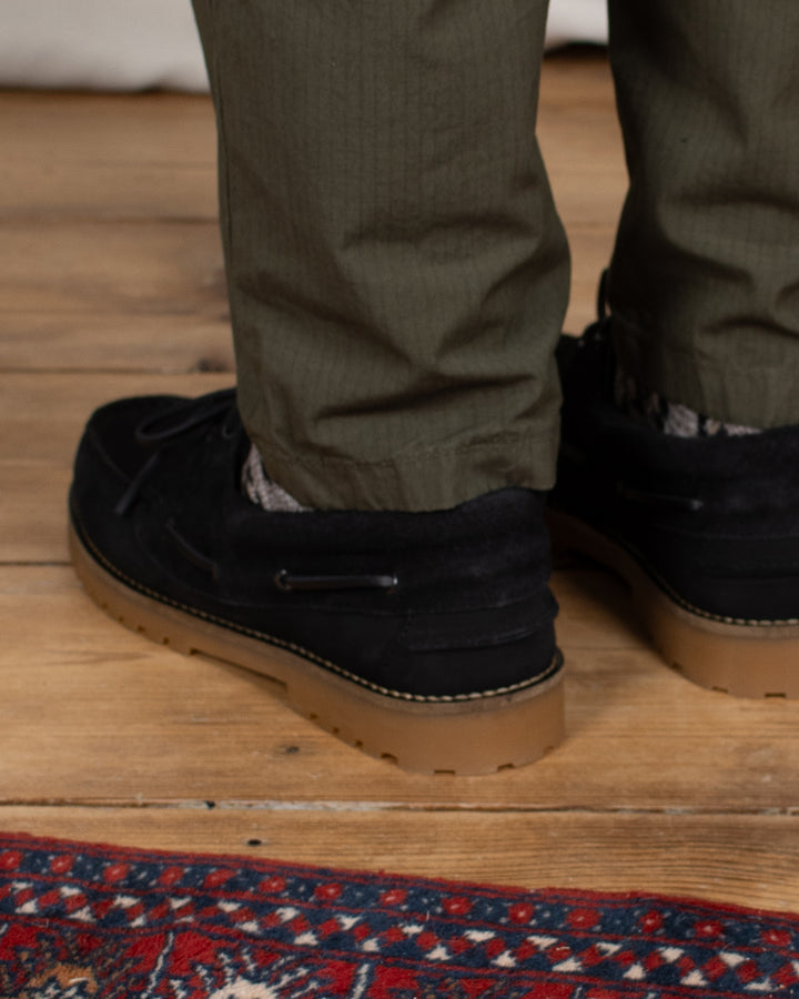 Ollie Boat Shoe Black Nubuck