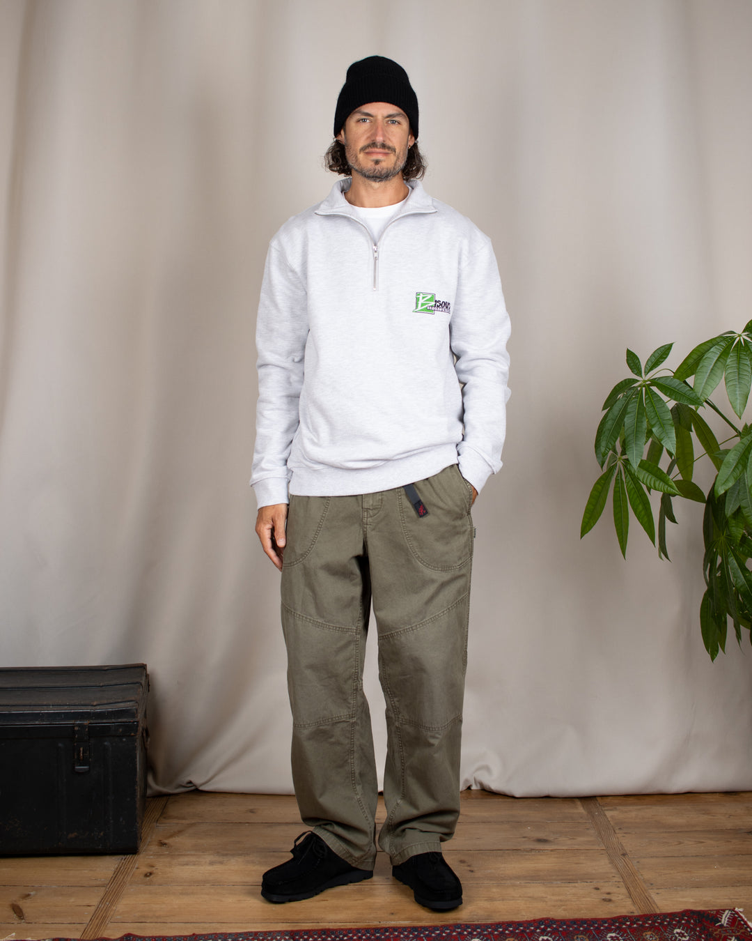 Hemp Canvas Double Knee Pant Burnt Olive Pigment