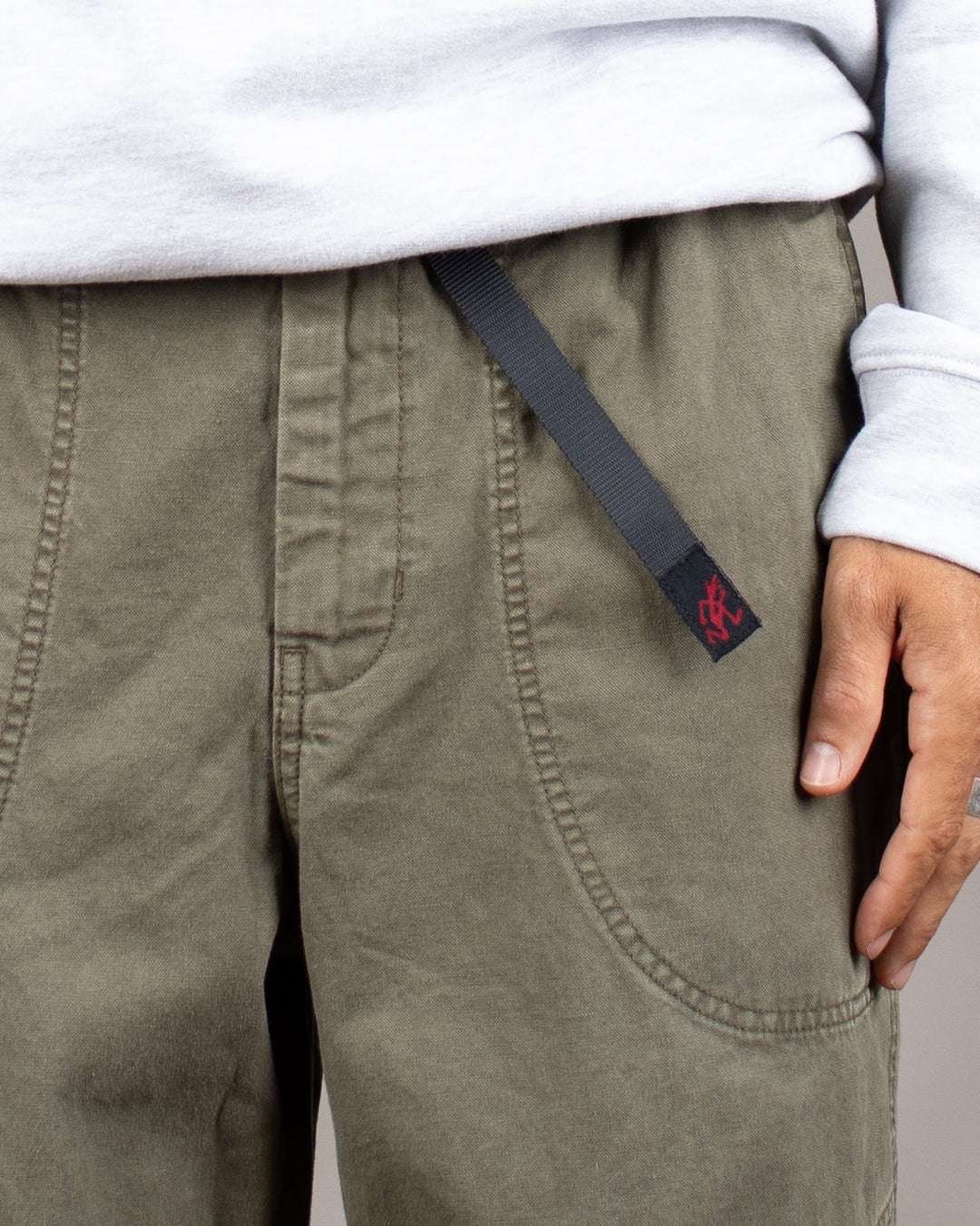 Hemp Canvas Double Knee Pant Burnt Olive Pigment