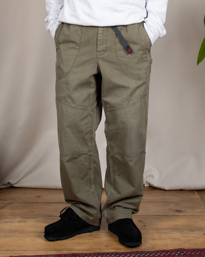 Hemp Canvas Double Knee Pant Burnt Olive Pigment