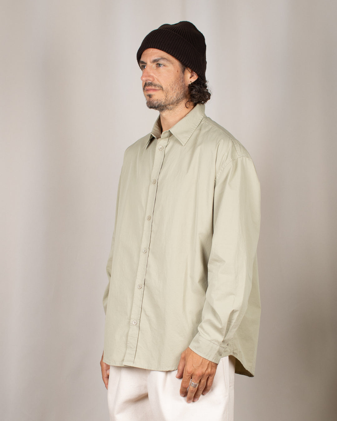 Standard Cotton Shirt Light Khaki