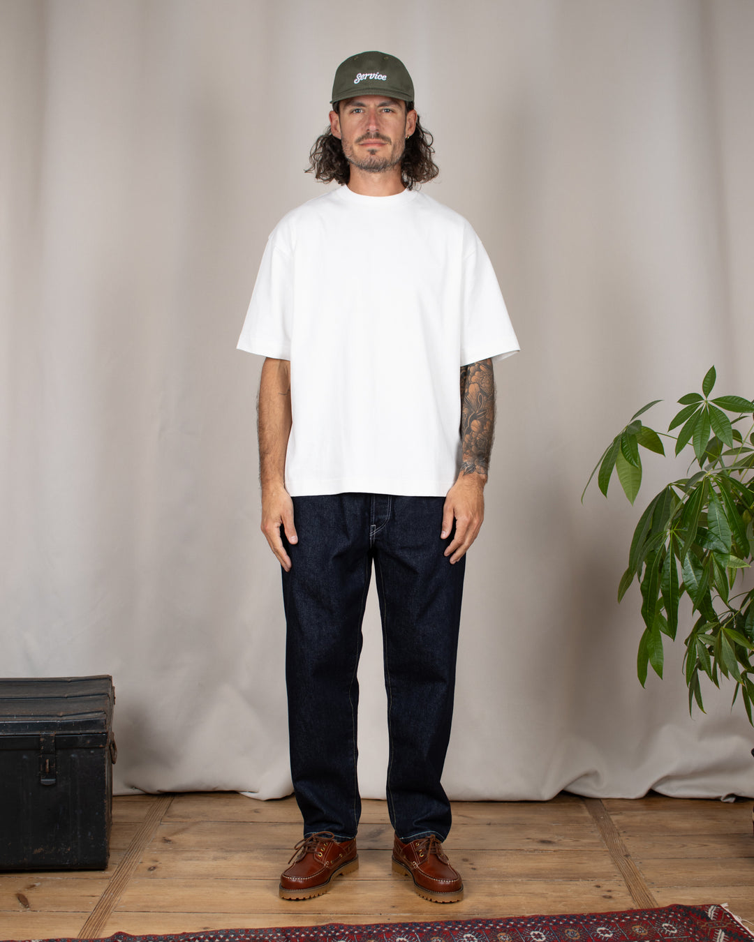 Denim01 Loose Tapered Jeans One Wash