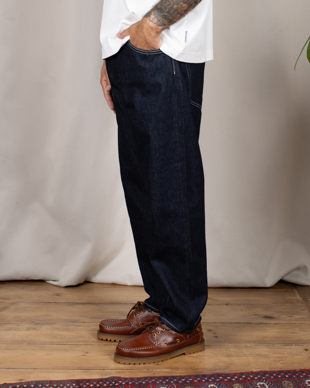 Denim01 Loose Tapered Jeans One Wash
