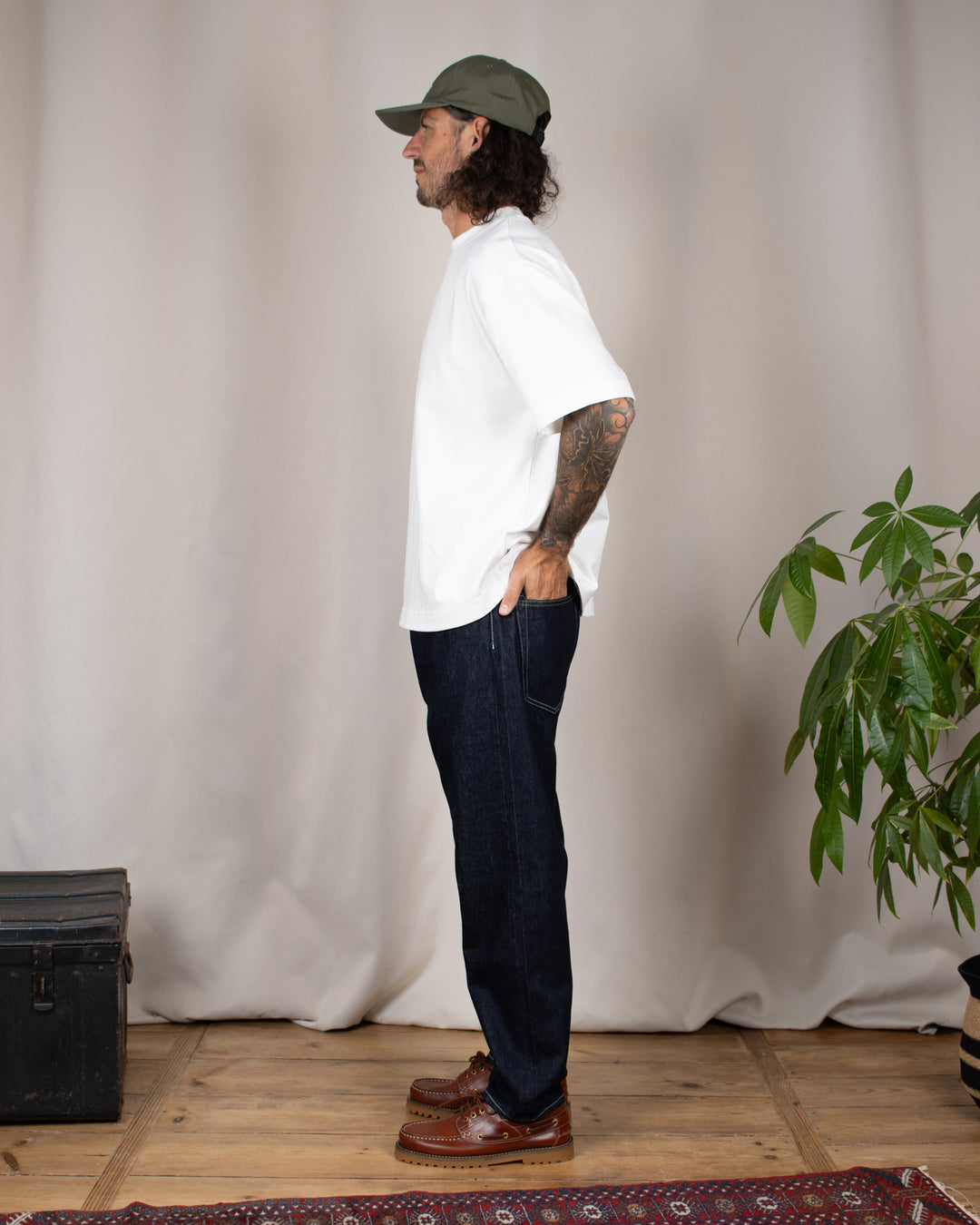 Denim01 Loose Tapered Jeans One Wash