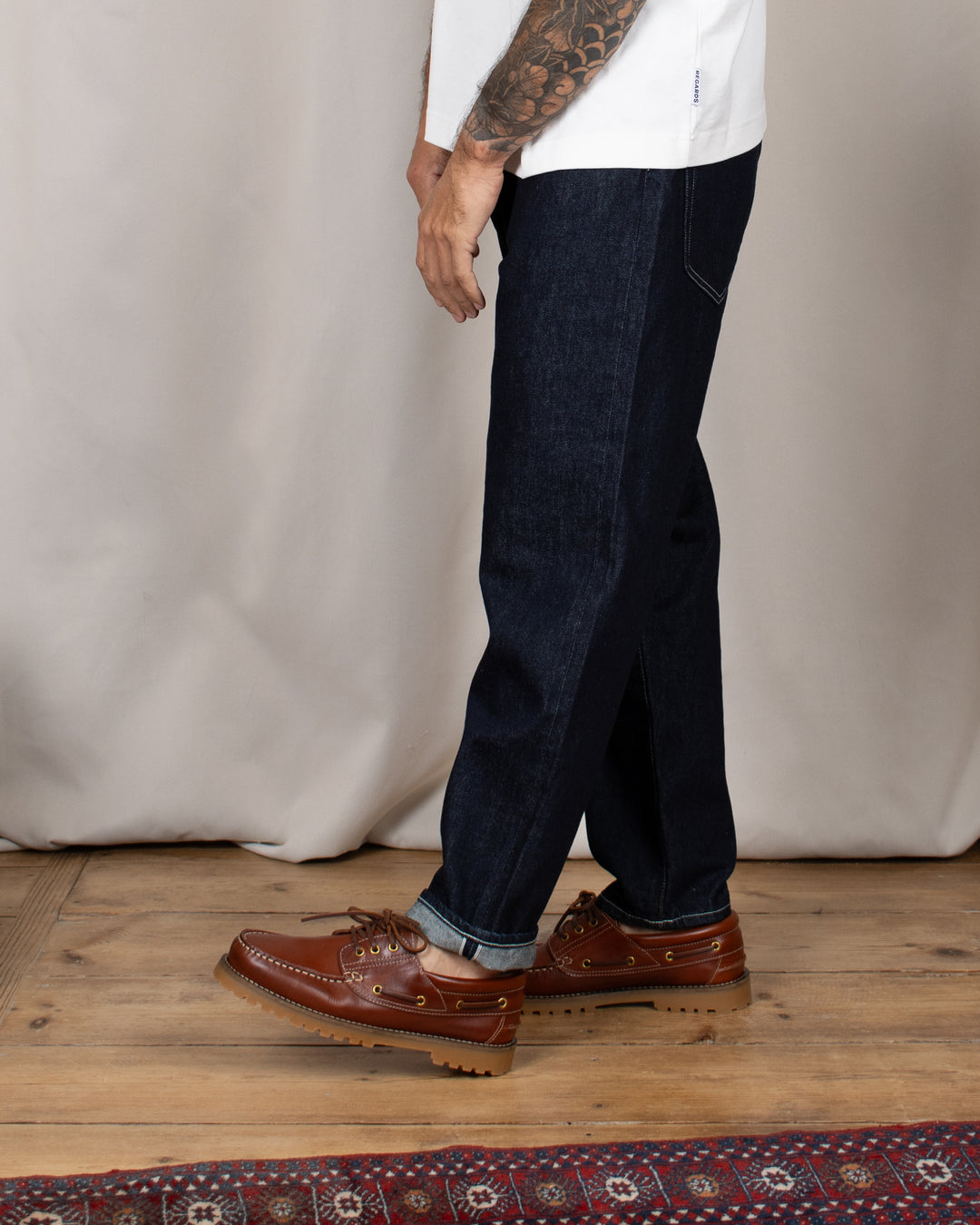 Denim01 Loose Tapered Jeans One Wash