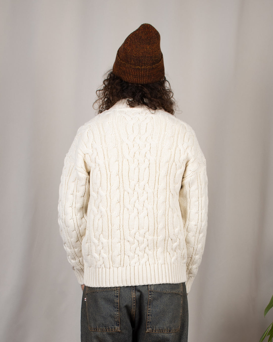 Pull Ohannes Col Rond Ecru