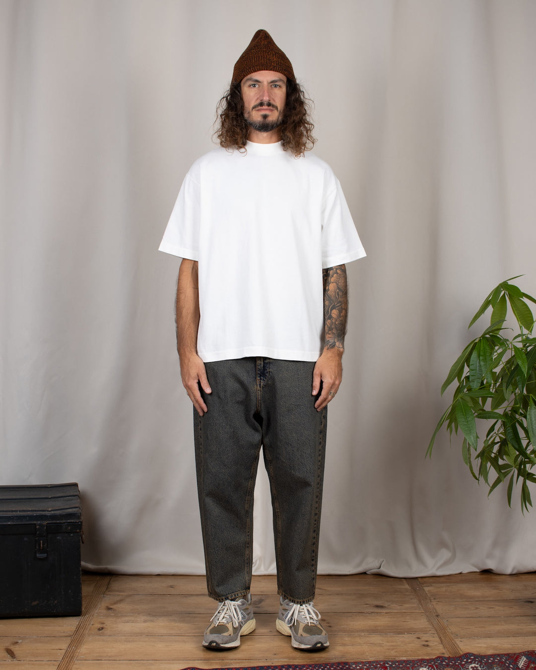 Japan Square Pocket Jeans Dirty Brown