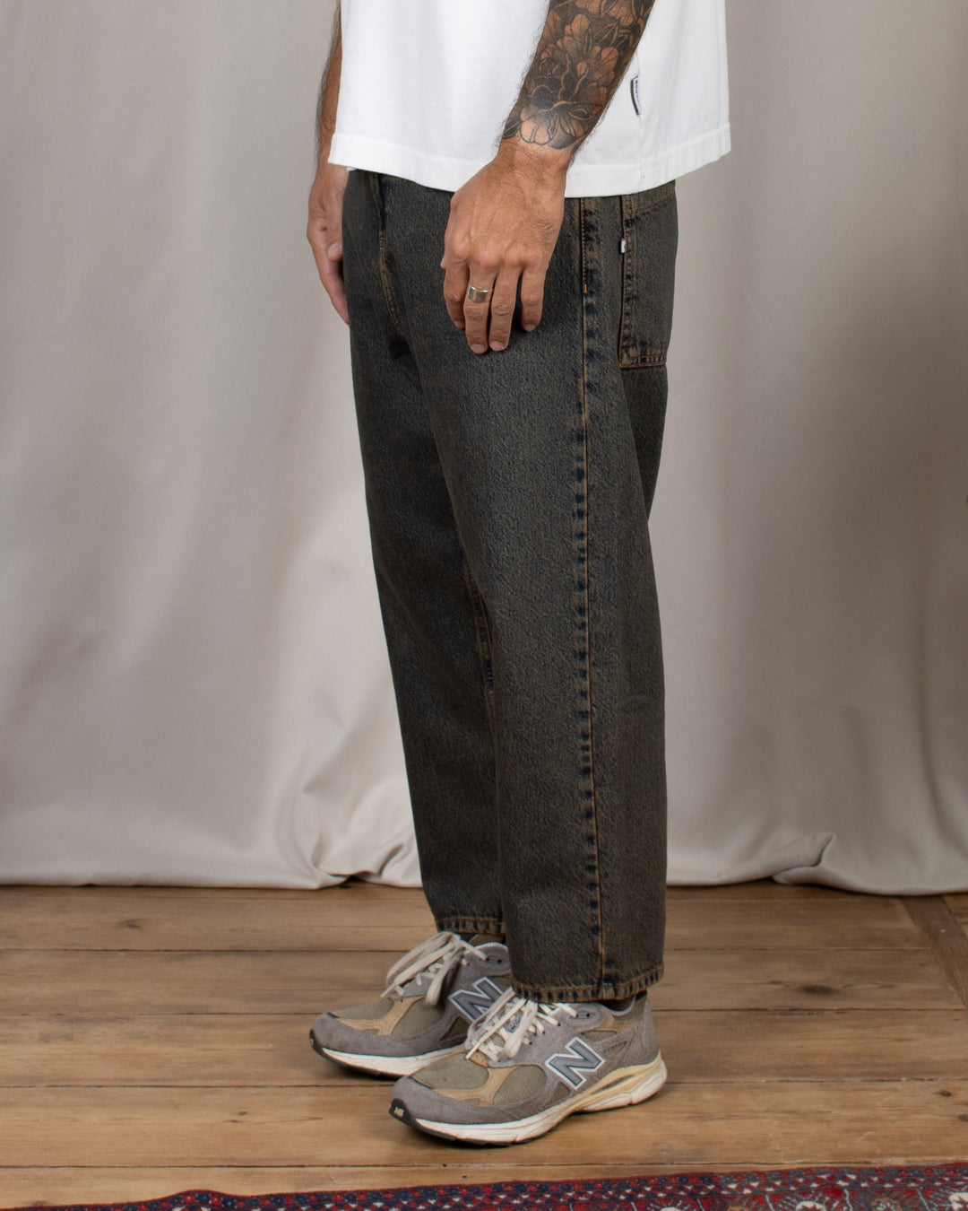 Japan Square Pocket Jeans Dirty Brown