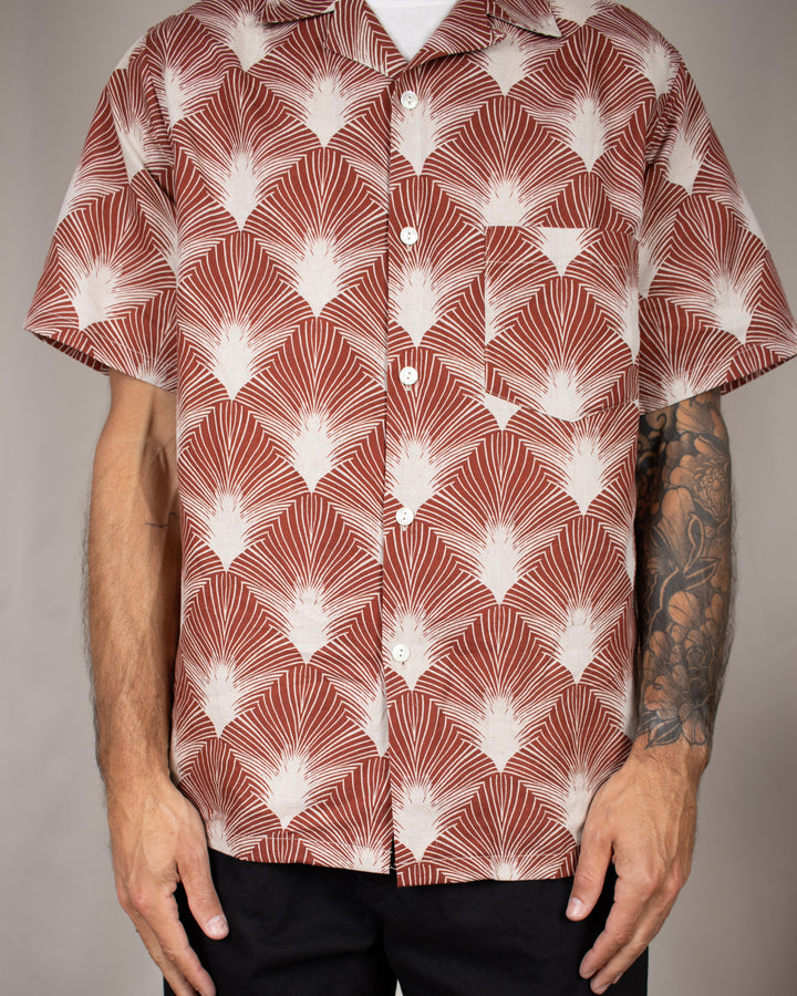 Feathers Printed Linen Shirt