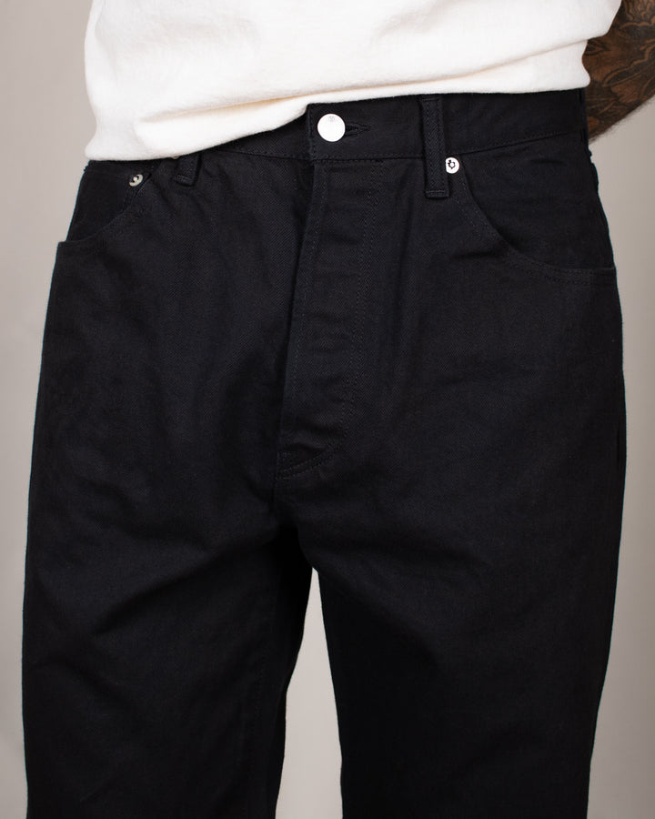 Denim01 Loose Tapered Jeans Washi Black