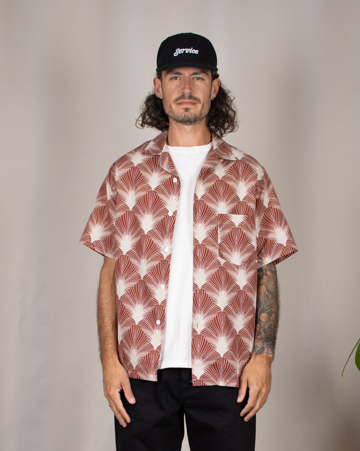 Feathers Printed Linen Shirt