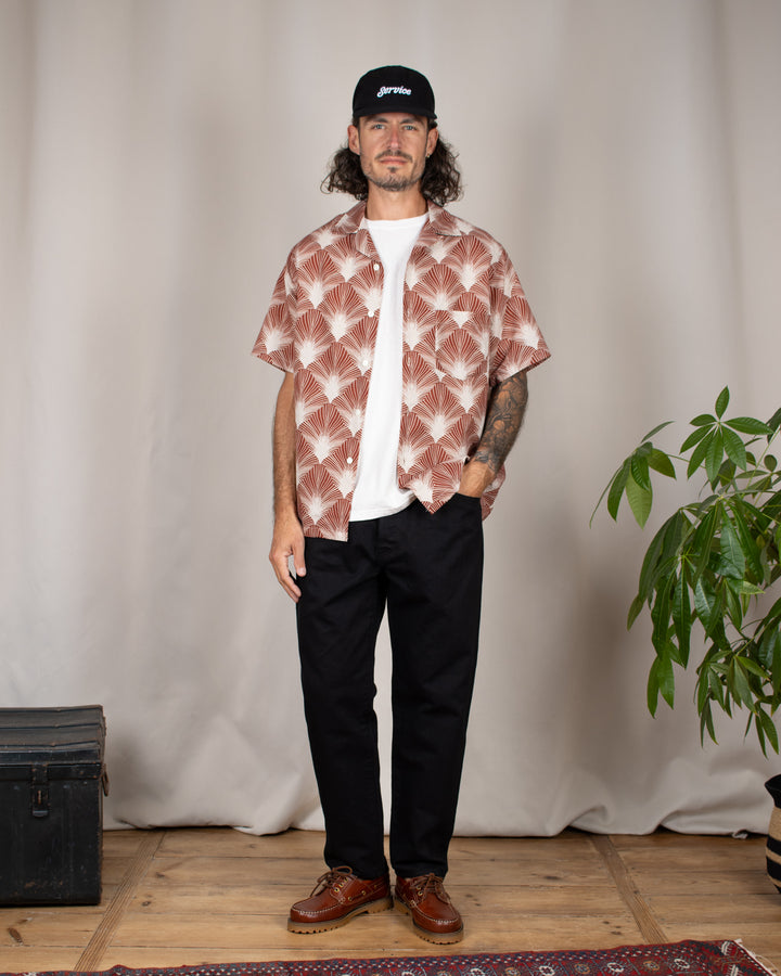 Feathers Printed Linen Shirt
