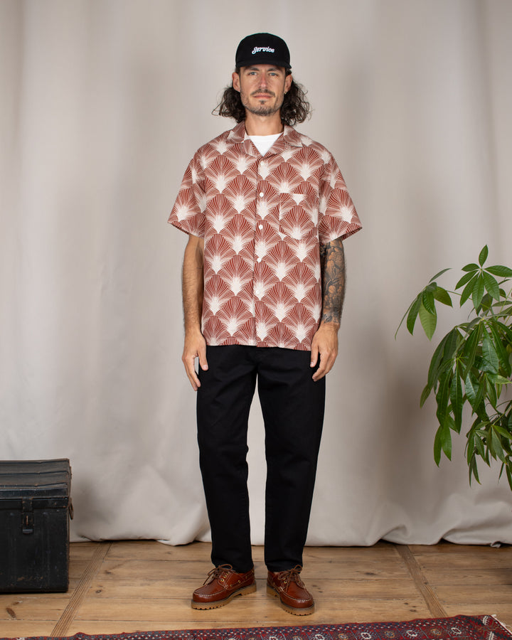 Feathers Printed Linen Shirt