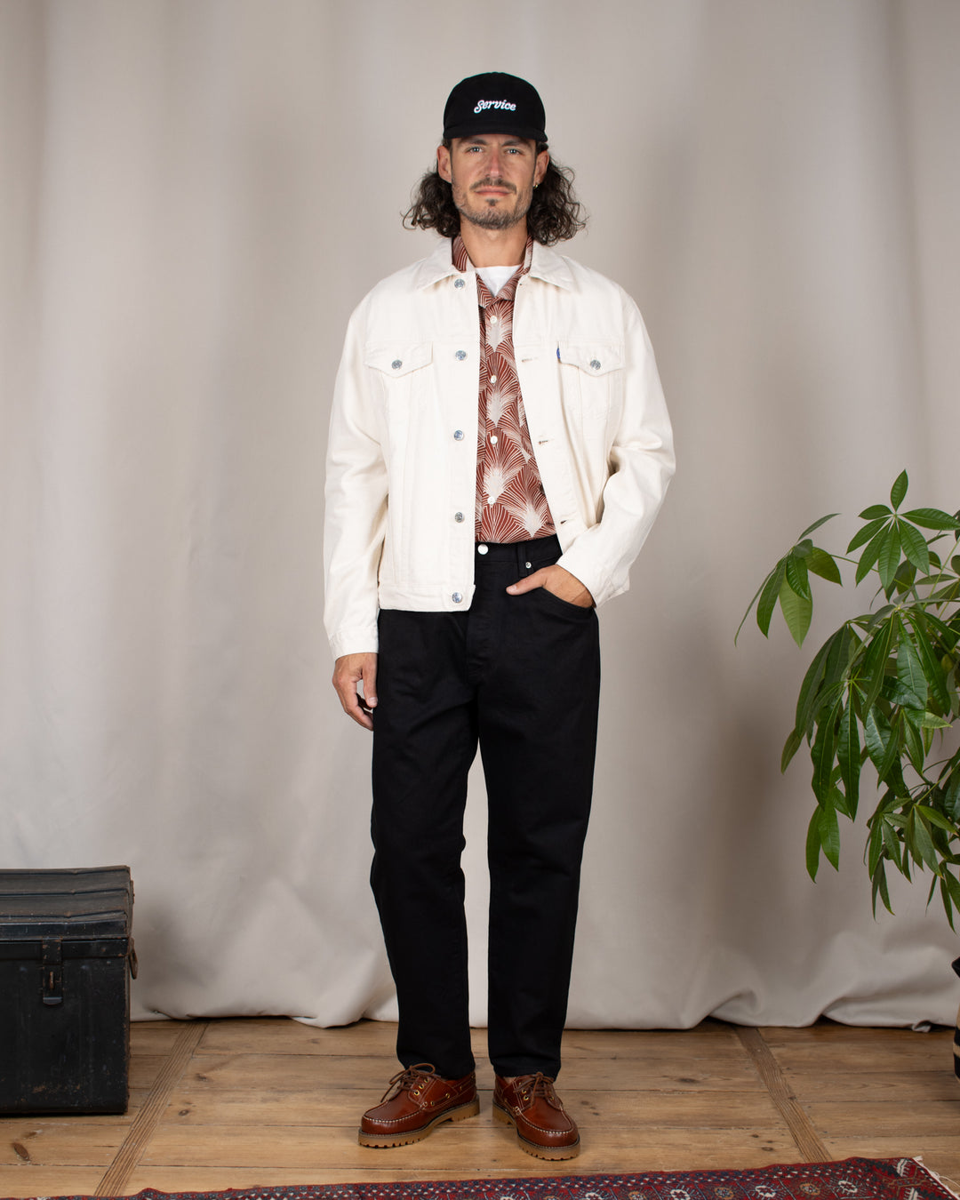 Feathers Printed Linen Shirt