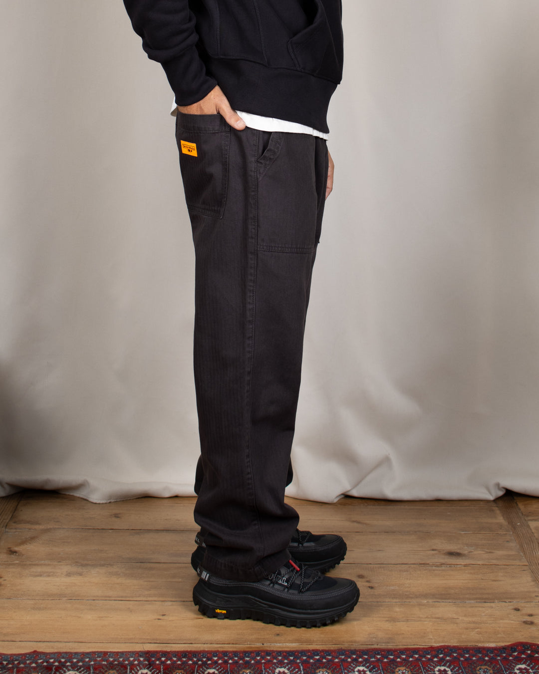 Pigment HBT Chef Pants Black