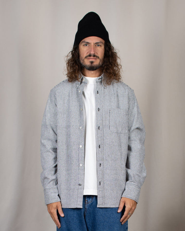 N°5 Classic Button Down Collar Shirt White/Black