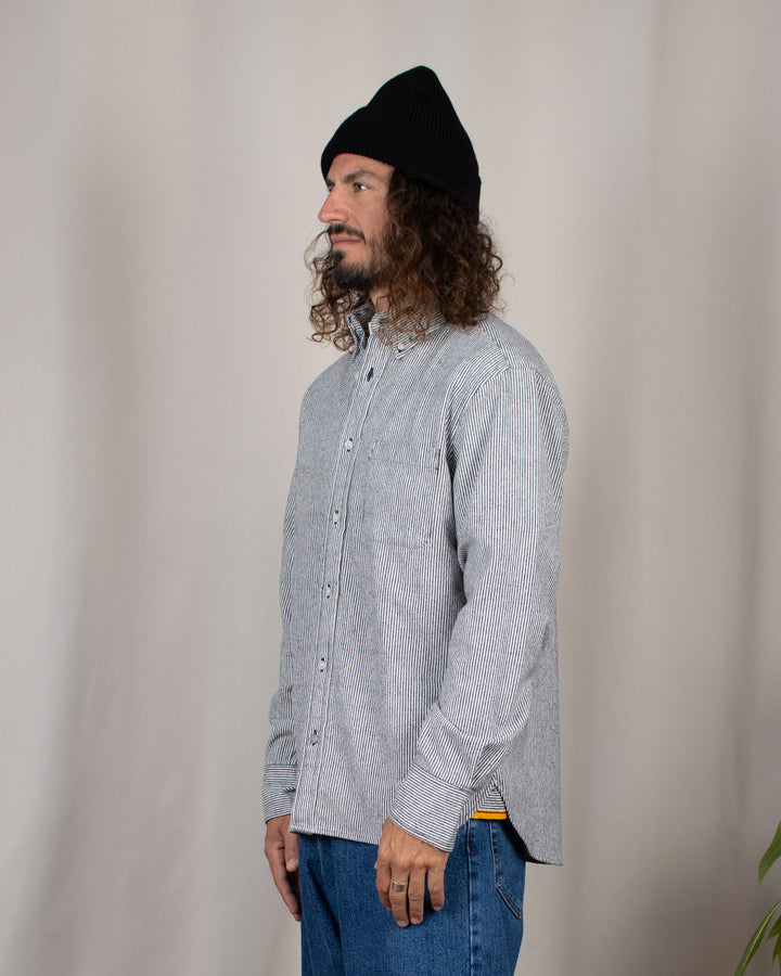 N°5 Classic Button Down Collar Shirt White/Black