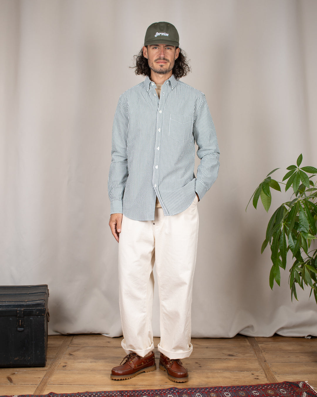 Atlantico Stripe Shirt Green
