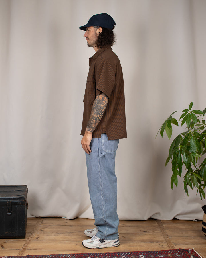 Zephyr Shirt Micro Check Brown